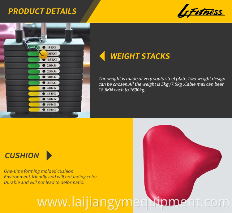 LJ-5536-8 Adjustable commercial japanese gym equipment functional trainer cross cable machine gym